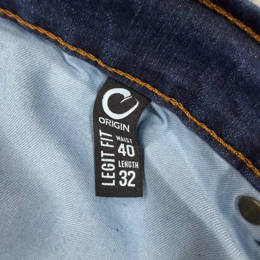 Origin Delta 68 Performance Denim Jeans Mens 42x32 Legit Fit Blue‎ Made in USA